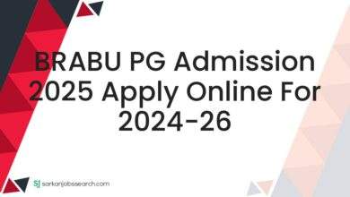 BRABU PG Admission 2025 Apply Online For 2024-26