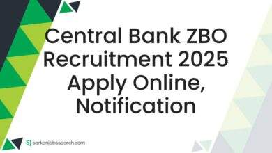 Central Bank ZBO Recruitment 2025 Apply Online, Notification