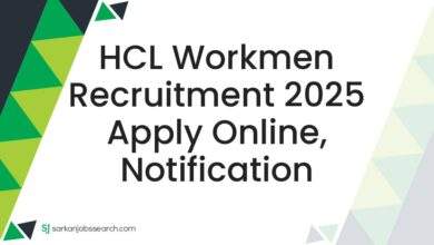 HCL Workmen Recruitment 2025 Apply Online, Notification