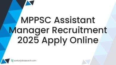 MPPSC Assistant Manager Recruitment 2025 Apply Online