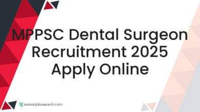 MPPSC Dental Surgeon Recruitment 2025 Apply Online