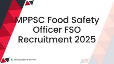 MPPSC Food Safety Officer FSO Recruitment 2025