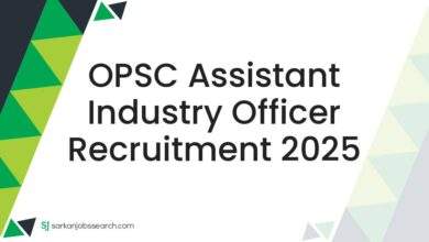 OPSC Assistant Industry Officer Recruitment 2025