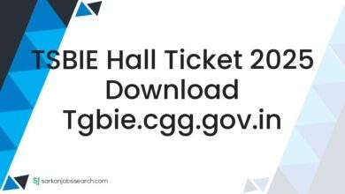 TSBIE Hall Ticket 2025 Download tgbie.cgg.gov.in