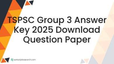 TSPSC Group 3 Answer Key 2025 Download Question Paper