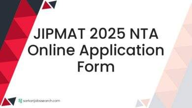 JIPMAT 2025 NTA Online Application Form