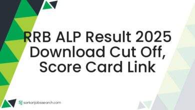 RRB ALP Result 2025 Download Cut Off, Score Card Link