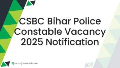 CSBC Bihar Police Constable Vacancy 2025 Notification