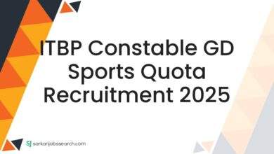 ITBP Constable GD Sports Quota Recruitment 2025