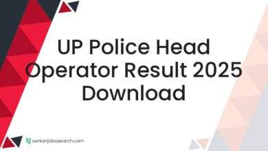 UP Police Head Operator Result 2025 Download