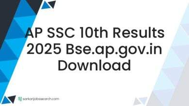 AP SSC 10th Results 2025 bse.ap.gov.in Download