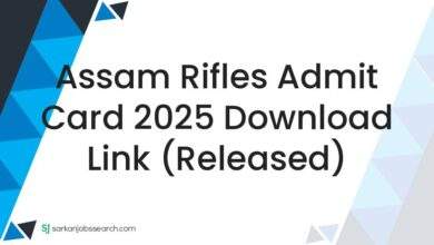 Assam Rifles Admit Card 2025 Download Link (Released)