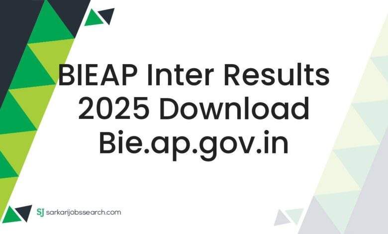 BIEAP Inter Results 2025 Download bie.ap.gov.in