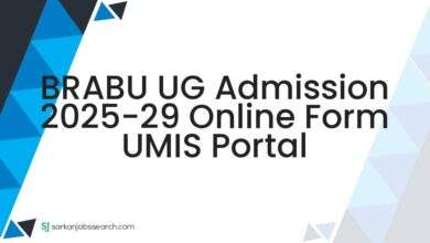 BRABU UG Admission 2025-29 Online Form UMIS Portal