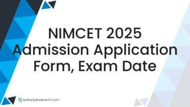 NIMCET 2025 Admission Application Form, Exam Date