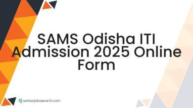 SAMS Odisha ITI Admission 2025 Online Form