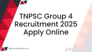 TNPSC Group 4 Recruitment 2025 Apply Online