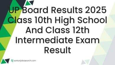 UP Board Results 2025 Class 10th High School and Class 12th Intermediate Exam Result