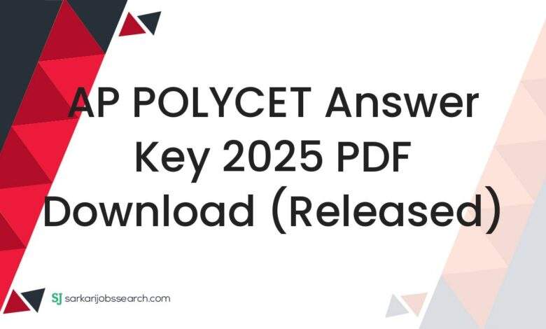 AP POLYCET Answer Key 2025 PDF Download (Released) 1 AP POLYCET Answer Key 2025 PDF Download (Released)