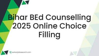 Bihar BEd Counselling 2025 Online Choice Filling
