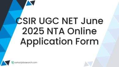 CSIR UGC NET June 2025 NTA Online Application Form