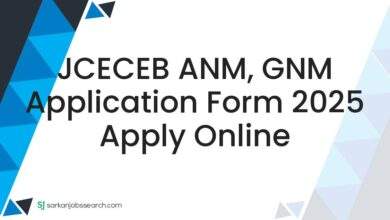 JCECEB ANM, GNM Application Form 2025 Apply Online