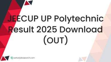 JEECUP UP Polytechnic Result 2025 Download (OUT)