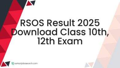 RSOS Result 2025 Download Class 10th, 12th Exam