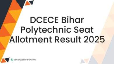 DCECE Bihar Polytechnic Seat Allotment Result 2025