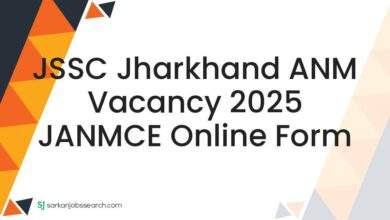 JSSC Jharkhand ANM Vacancy 2025 JANMCE Online Form