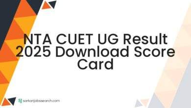NTA CUET UG Result 2025 Download Score Card