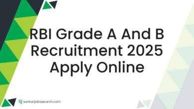 RBI Grade A and B Recruitment 2025 Apply Online