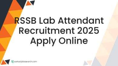 RSSB Lab Attendant Recruitment 2025 Apply Online