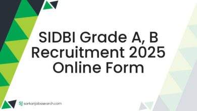 SIDBI Grade A, B Recruitment 2025 Online Form