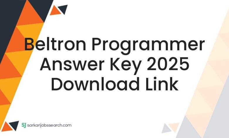 Beltron Programmer Answer Key 2025 Download Link