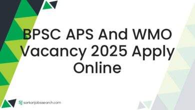 BPSC APS and WMO Vacancy 2025 Apply Online