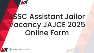 JSSC Assistant Jailor Vacancy JAJCE 2025 Online Form