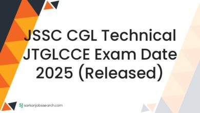 JSSC CGL Technical JTGLCCE Exam Date 2025 (Released)