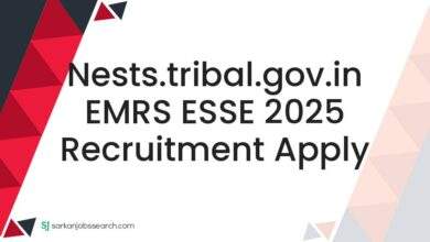 nests.tribal.gov.in EMRS ESSE 2025 Recruitment Apply