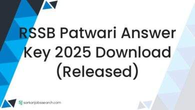 RSSB Patwari Answer Key 2025 Download (Released) 3 RSSB Patwari Answer Key 2025 Download (Released)
