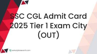 SSC CGL Admit Card 2025 Tier 1 Exam City (OUT) 5 SSC CGL Admit Card 2025 Tier 1 Exam City (OUT)