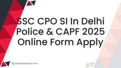 SSC CPO SI in Delhi Police & CAPF 2025 Online Form Apply 1 SSC CPO SI in Delhi Police & CAPF 2025 Online Form Apply