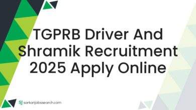 TGPRB Driver and Shramik Recruitment 2025 Apply Online
