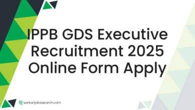 IPPB GDS Executive Recruitment 2025 Online Form Apply