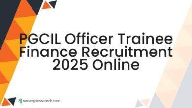PGCIL Officer Trainee Finance Recruitment 2025 Online