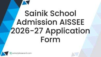 Sainik School Admission AISSEE 2026-27 Application Form