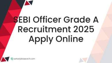 SEBI Officer Grade A Recruitment 2025 Apply Online
