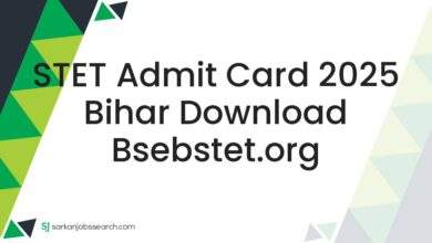 STET Admit Card 2025 Bihar Download bsebstet.org