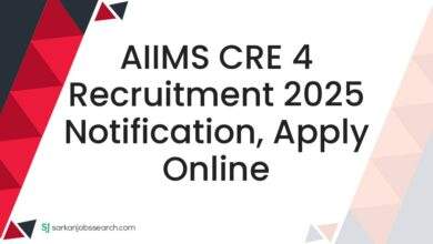 AIIMS CRE 4 Recruitment 2025 Notification, Apply Online
