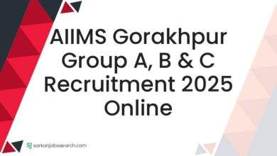 AIIMS Gorakhpur Group A, B & C Recruitment 2025 Online